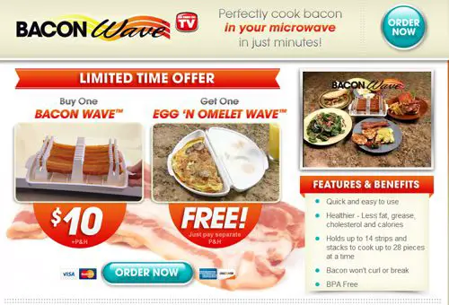 Bacon Wave Microwave Bacon Tray