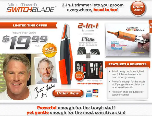 brett favre nose hair trimmer