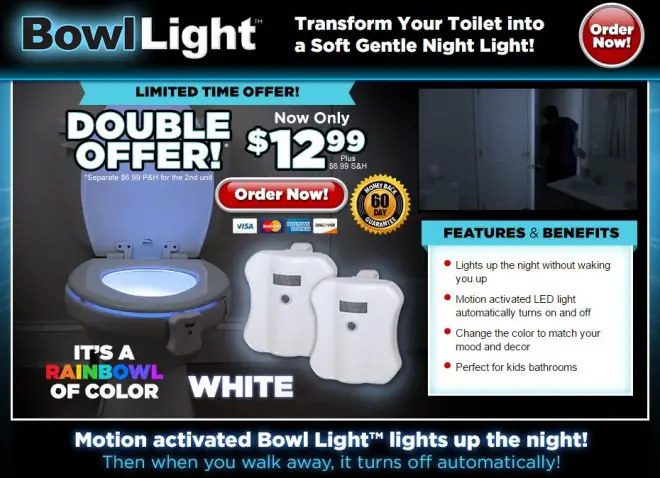 Bowl Light Review: Motion-Activated Toilet Bowl Light