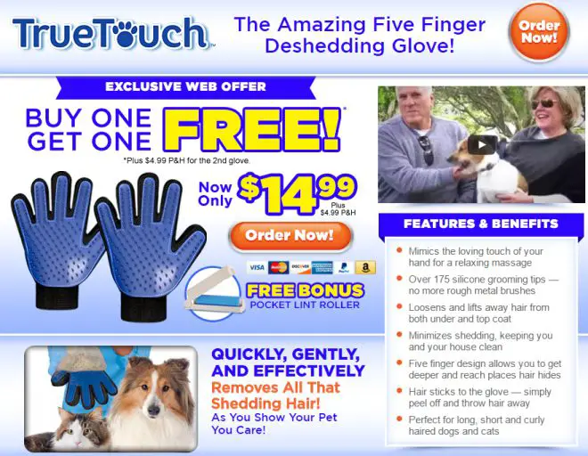 true touch pet glove reviews