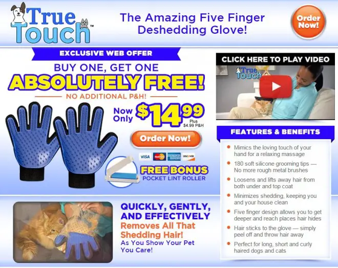 true touch pet glove reviews