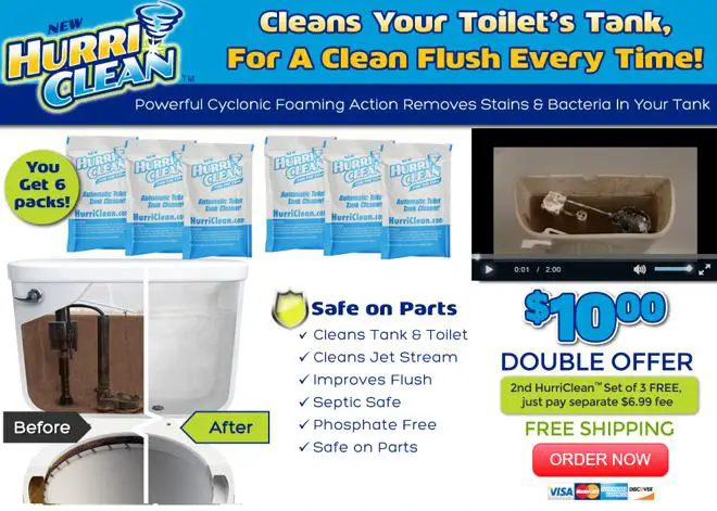 HurriClean Automatic Toilet Tank Cleaner Value 3 Pack