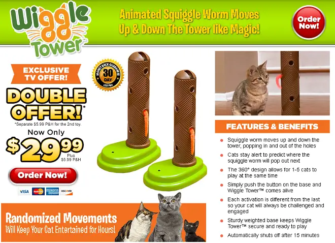 wiggle bug cat toy