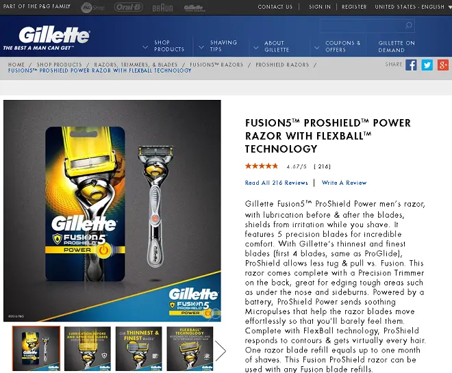 gillette fusion5 proshield power review