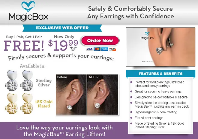 MagicBax As Seen On TV Magicbax Earring Lifters - Shop Jewelry at