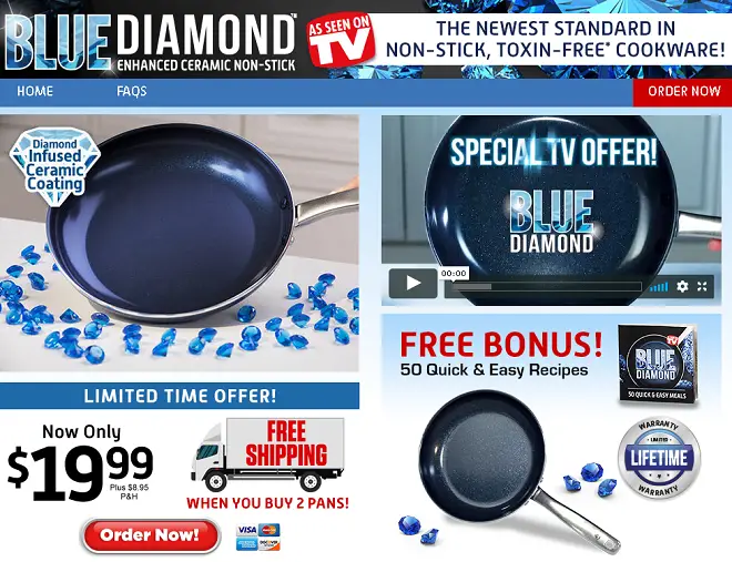 Blue Diamond Pan Review: Does it Work? - Freakin' Reviews