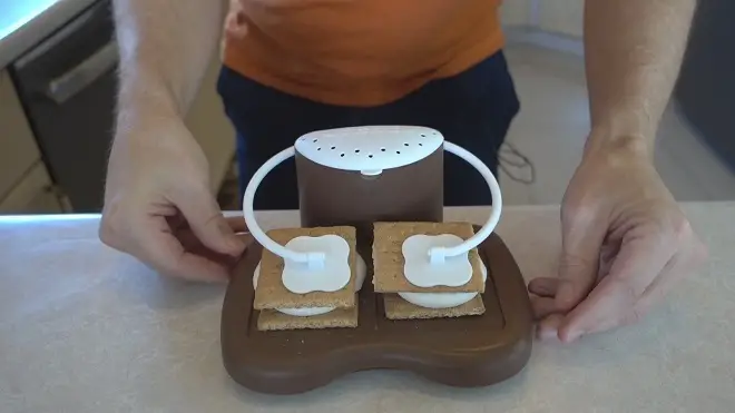 Progressive Prep Solutions Microwave Smores Maker Brown White Unique design