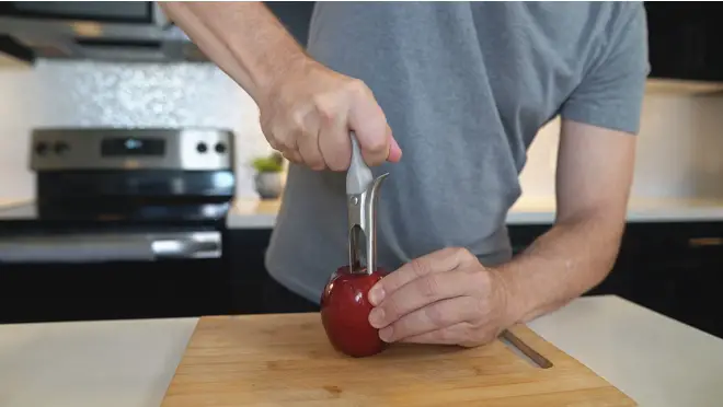 The Zulay Kitchen Store Apple Corer Removes Fruit Cores Easily