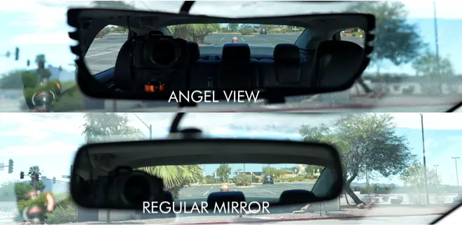 NEW Angel View AS-SEEN-ON-TV Wide-Angle Rear View Mirror Clip-on