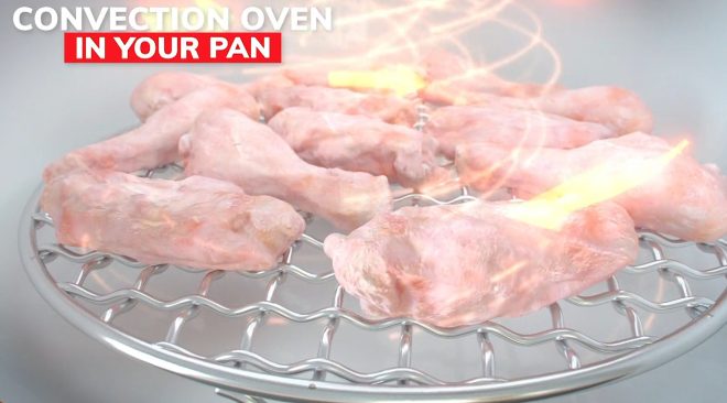 Crisper Lid - Turns Your Pan Into An Air Fryer!