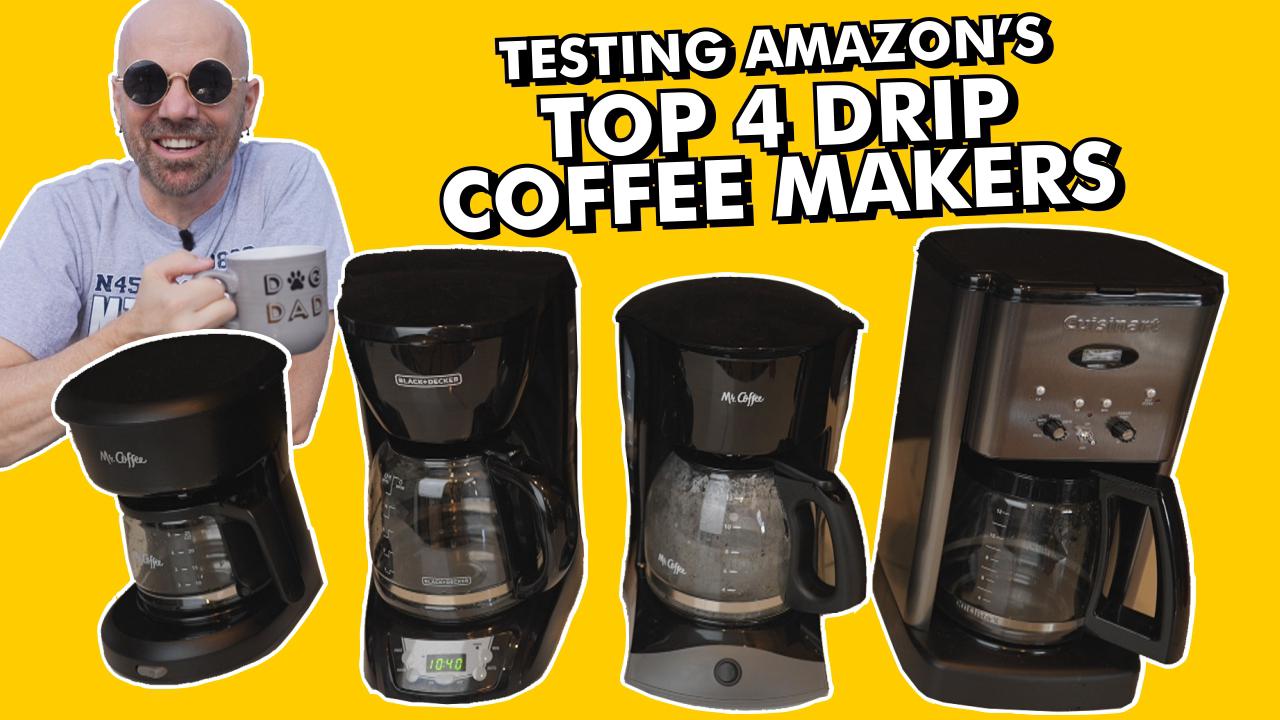 'Video thumbnail for Testing the Top 4 Drip Coffee Makers on Amazon!'