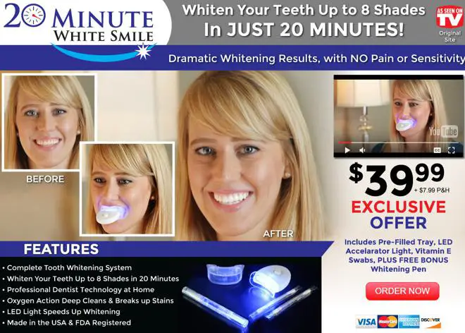 20 minute white smile review