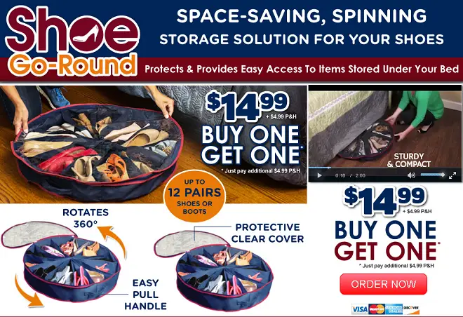 Shoe Go Round Review: Under Bed Shoe Organizer - Freakin' Reviews
