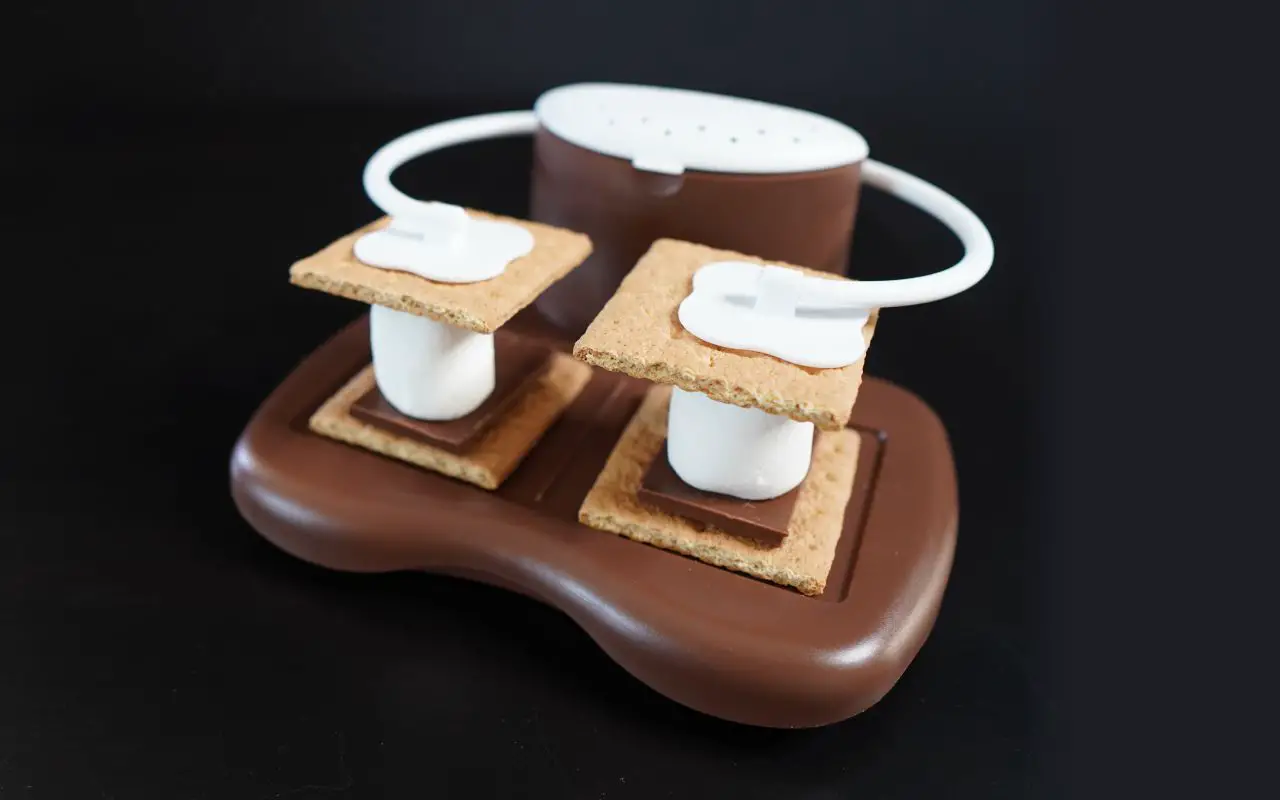 Progressive Solutions Microwave S'mores Maker 2 Smores In 30 Seconds Brown  New